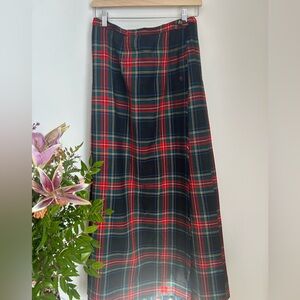 Vintage tartan wrap skirt